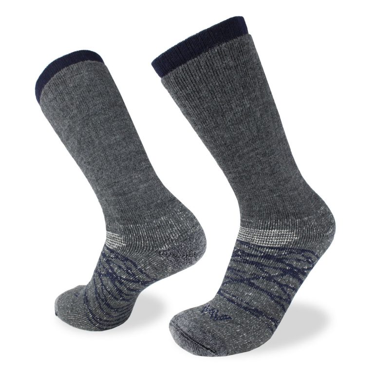 More Mile Men's Merino Wool Walking Socks - Thick Winter Hiking Boot Socks, Grey, Mid Calf 11 thumbnail image