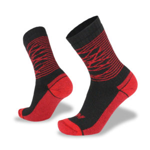 Fusion Max Black/Red Sock