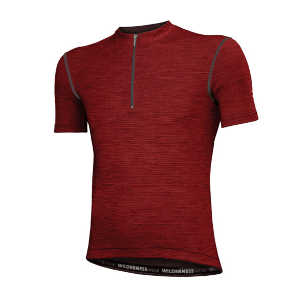 Merino Fusion Cycle Jersey Red Earth