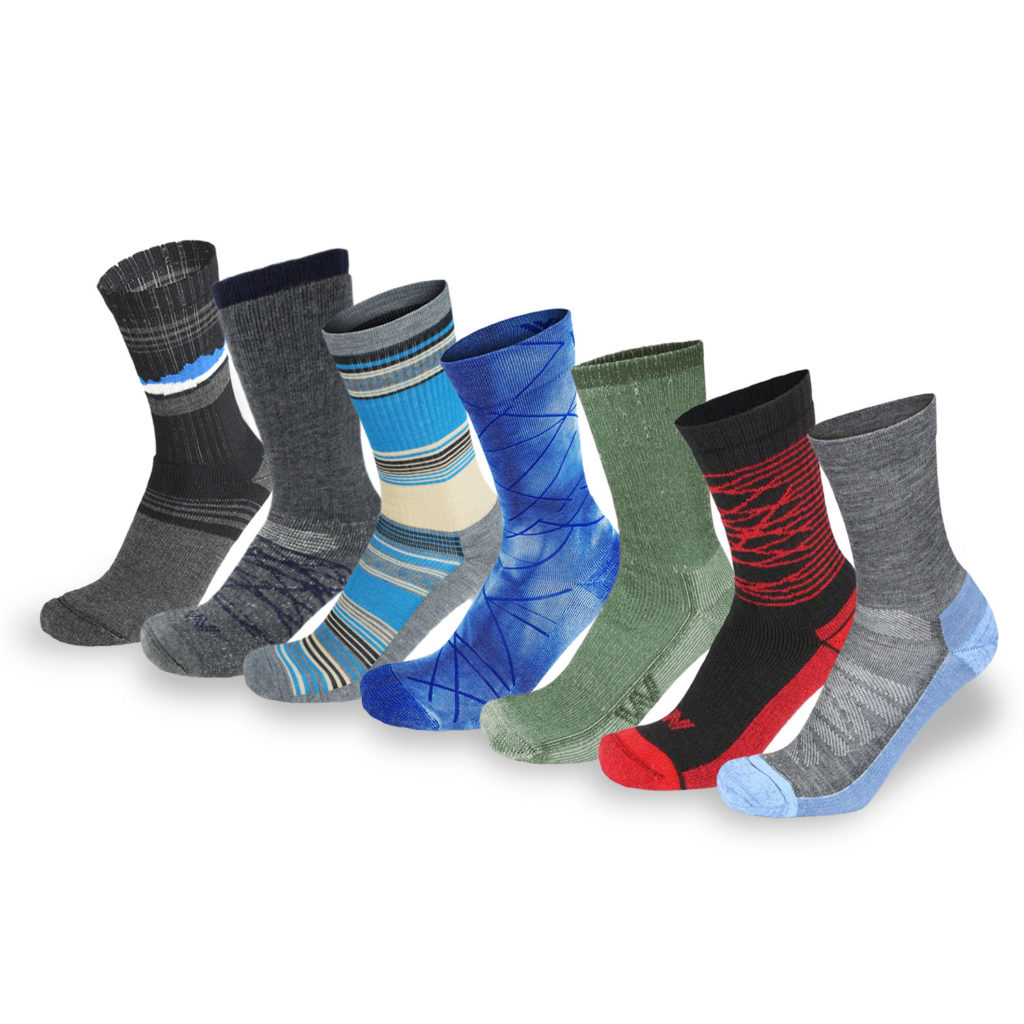Mens Ultimate 7 Pair Hike Sock Collection Wilderness Wear