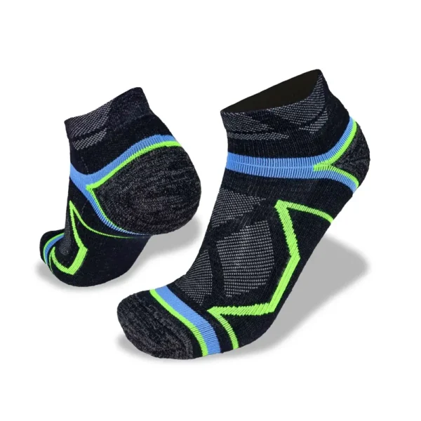 Merino 10k Trail Socks Extreme Blister Free in Black
